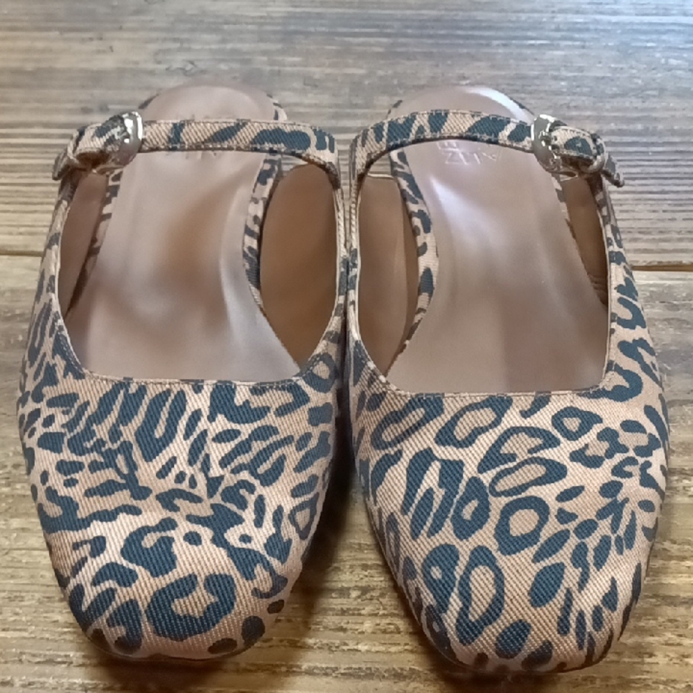 Naturalizer Leopard Print Mary Jane Flats